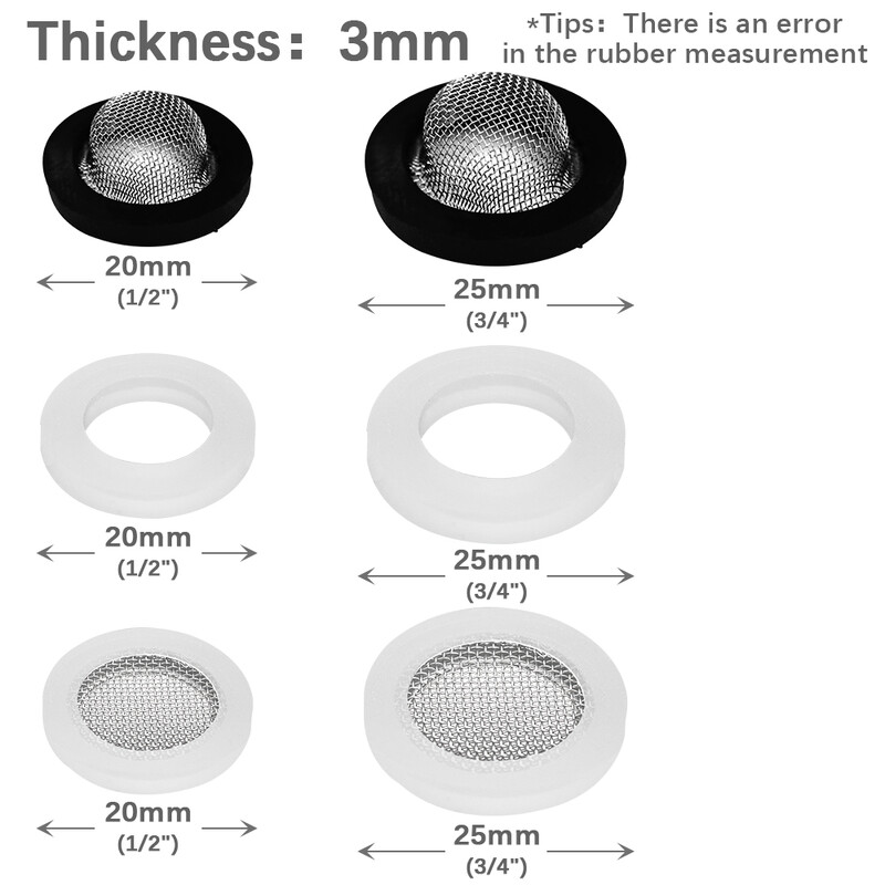 10 tk 1/2" 3/4" O-rõngas silikoonkummist seibid Aia kastmistarvikud Asendusvooliku ühendus tihendusadapteri pistik