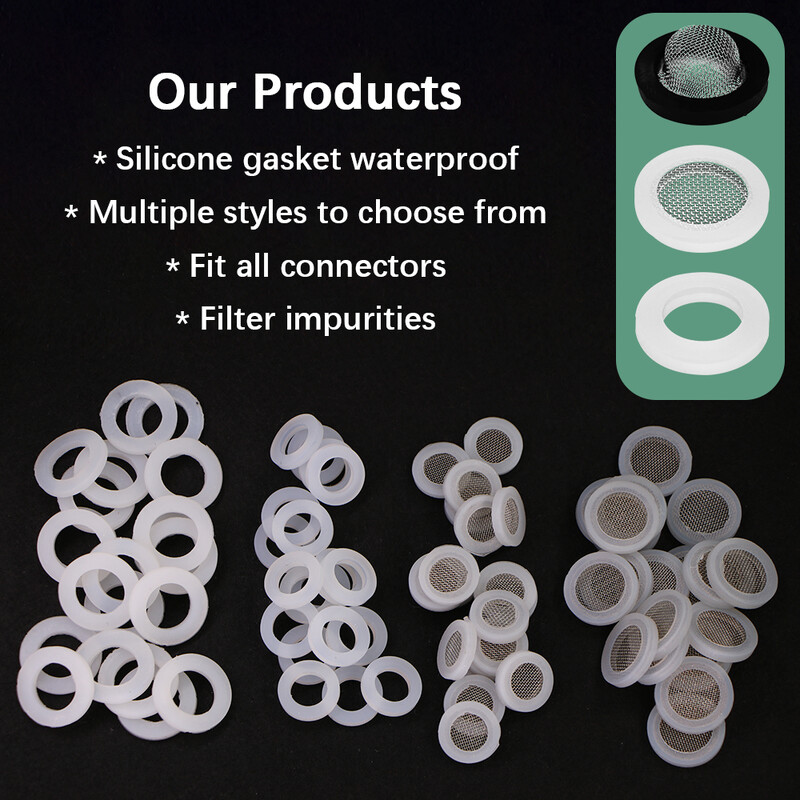 10 tk 1/2" 3/4" O-rõngas silikoonkummist seibid Aia kastmistarvikud Asendusvooliku ühendus tihendusadapteri pistik