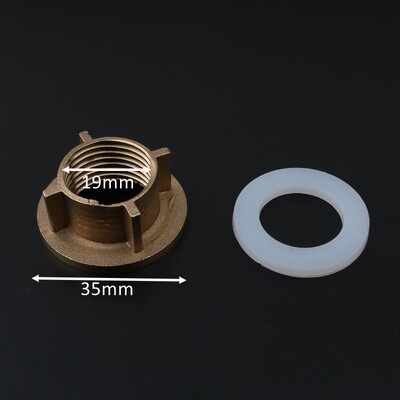 Plastikust 1/2 3/4" 1-tollised keermemutrid aia kastmispistiku jaoks akvaariumi paagi liitmikud 1 tk