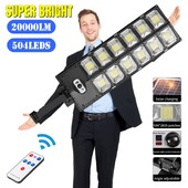 20000 Lumen napelemes lámpák kültéri IP65 vízálló LED utcai fali lámpa PIR mozgásérzékelővel napfény a Garden Yard Street számára