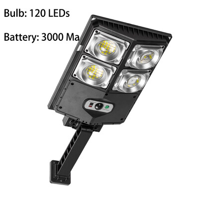 20000 Lumen napelemes lámpák kültéri IP65 vízálló LED utcai fali lámpa PIR mozgásérzékelővel napfény a Garden Yard Street számára