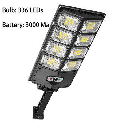 20000 Lumen napelemes lámpák kültéri IP65 vízálló LED utcai fali lámpa PIR mozgásérzékelővel napfény a Garden Yard Street számára