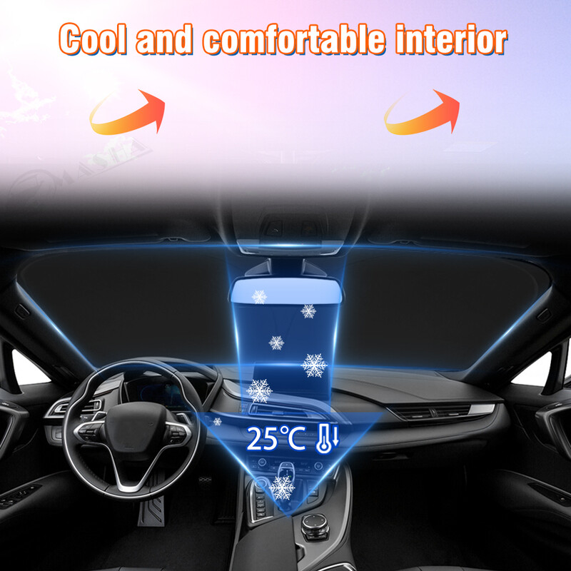 Automobilio priekinis skydas nuo saulės, skirtas Volkswagen VW Passat 2012-2018 2019 2020 2021 2022 Priedai Atšvaitas Skėtis nuo saulės siūlo apsaugą