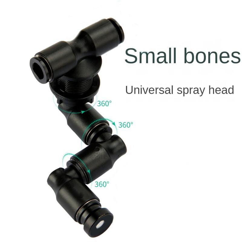 MIUS Reptiles 360 stupnjeva Rotatin Fogger Mist Sprinkler Mlaznica za terarij Podesiva staklenika Navodnjavanje Sustav za hlađenje kućnih ljubimaca