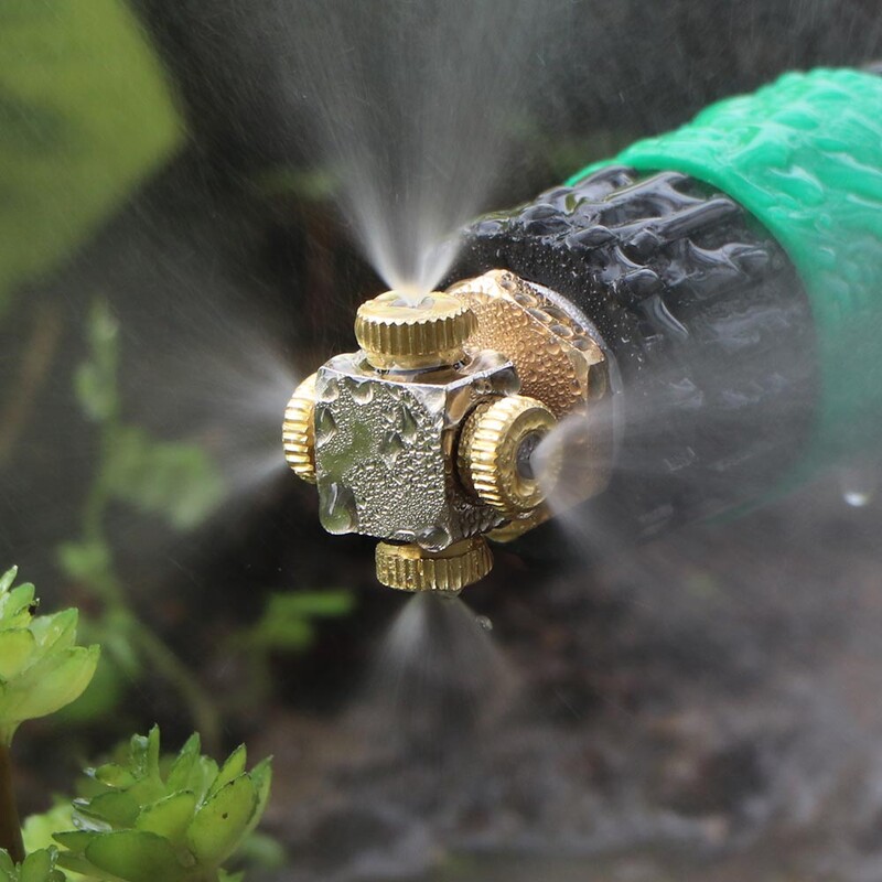 4 rupe 0,1-1,0 mm Fini raspršivač Mlaznica za zamagljivanje 1/2" 20 mm Mjedeni spoj Navodnjavanje Vrt Hlađenje Zalijevanje