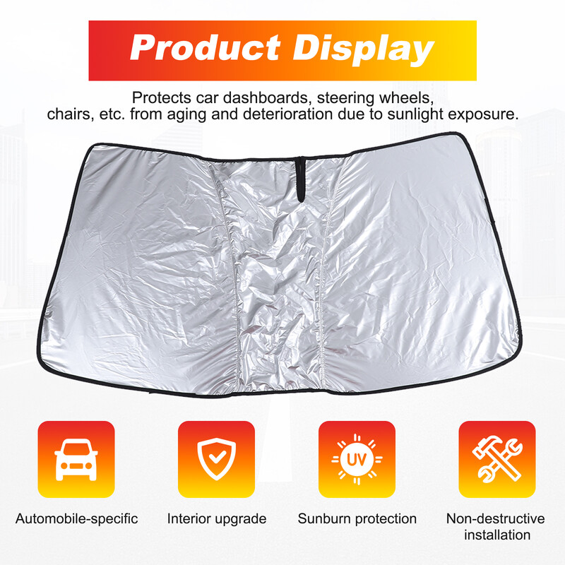 Čelični prsten s memorijom automobila, sjenilo za prednji prozor, navlaka za suncobran za automobil za Kia Carnival 2021-2024.