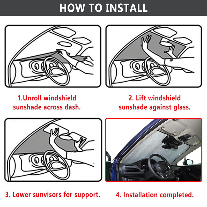 Suncobran za automobil, UV zaštita, cijeli prednji prozor automobila, suncobran za Subaru Crosstrek 2024 Dodaci za unutrašnjost automobila