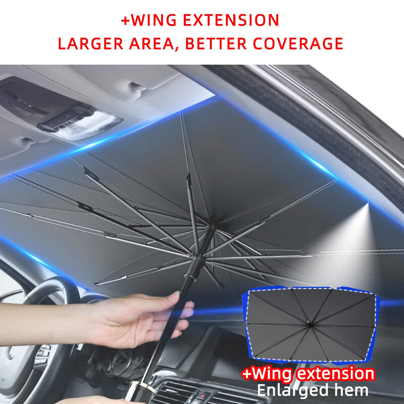 Suncobran specifičan za automobil, artefakt suncobrana, zaštitni kišobran za suncobran Interio, vjetrobransko staklo, suncobrani, vanjski dodaci