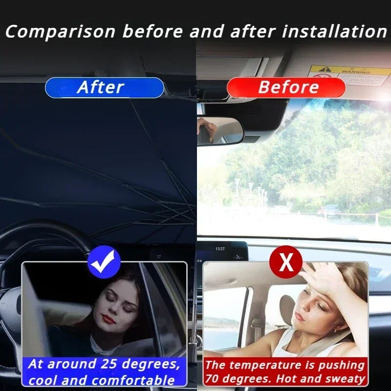 Suncobran za automobil Chery Omoda 5 Tiggo 8 Pro Tiggo 7 Sklopivi prednji suncobran vjetrobransko staklo Prozor automobila Ljetna zaštita od sunca