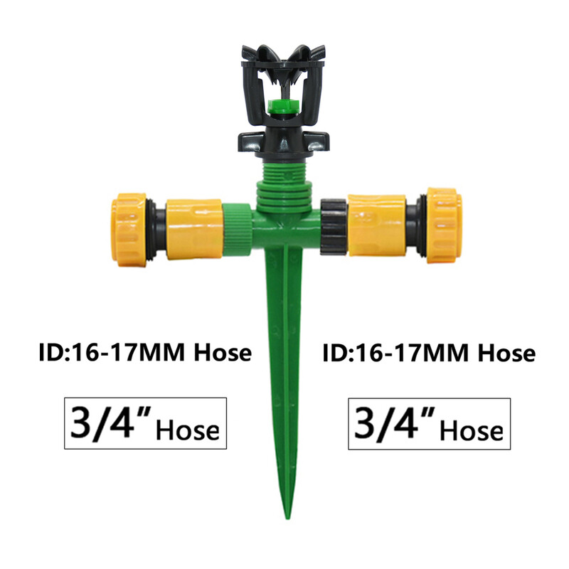 Vrtna rotirajuća prskalica za vodu od 1/2 inča, fiksni držač za stabljike, potporna mlaznica za raspršivanje raspršivača za vodu i navodnjavanje