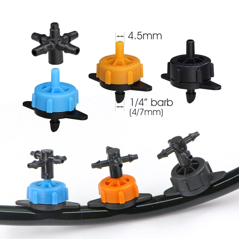 20PCS 2L 4L 8L Emiteri s kompenzacijom tlaka Kapaljke s fiksnim protokom Sustav za navodnjavanje vrta može se spojiti na staklenik fHose