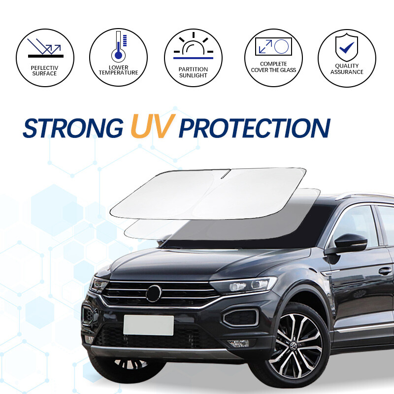 Vjetrobransko staklo automobila Suncobran UV reflektor Vizir Unutrašnja zaštita za Volkswagen T-Roc 2017 2018 2019 2020 2021 2022 2023 Dodatna oprema