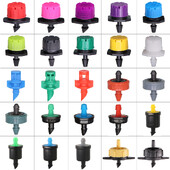 Variety Style Garden Drip Irigation Dripper Σταθερός εκπομπός αντιστάθμισης πίεσης ροής 1/4`` Ακροφύσιο διάθλασης ποτίσματος ψεκαστήρων