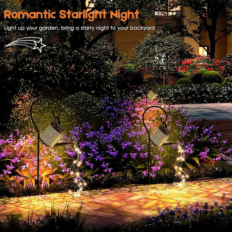 LED solarno svjetlo za zalijevanje, viseće svjetlo za kuhalo za vodu, svjetiljka za vanjske vodootporne vile, staza, dvorište, vrtna ukrasna svjetiljka