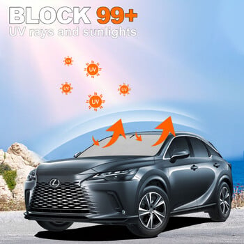 Για 2016-2024 Lexus RX350 RX350L RX450h Μπροστινό παρμπρίζ Sun Shade Block Block