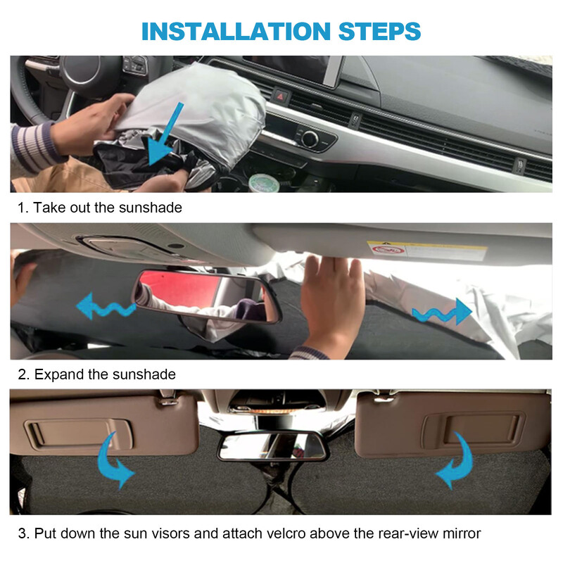 Za 2016-2024 Lexus RX350 RX350L RX450h prednje vjetrobransko staklo, UV zaštitni poklopac