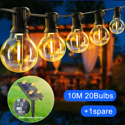Napenergiával működő kültéri lámpafüzérek