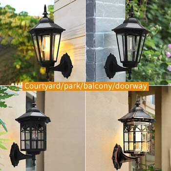 1PC Retro Landscape Solar Pathway Light Λάμπες με νήματα βολφραμίου Εξωτερικός κήπος Δάπεδο δρόμου Διακοσμητικά ηλιακά φώτα κήπου Led