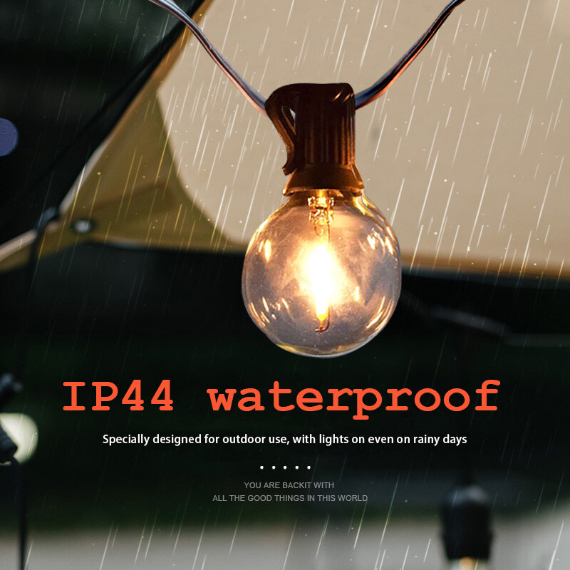LED žičane svjetiljke Žarulje 21 metar G40 Globus svjetla Vanjska vrtna terasa Vodootporna dekoracija Solarni vijenci Rasvjeta za vjenčanja