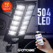 504 LED-es szuperfényes kültéri napelemes lámpa vízálló ultra széles világítású utcai fény emberi indukciós mozgásérzékelős fali lámpák