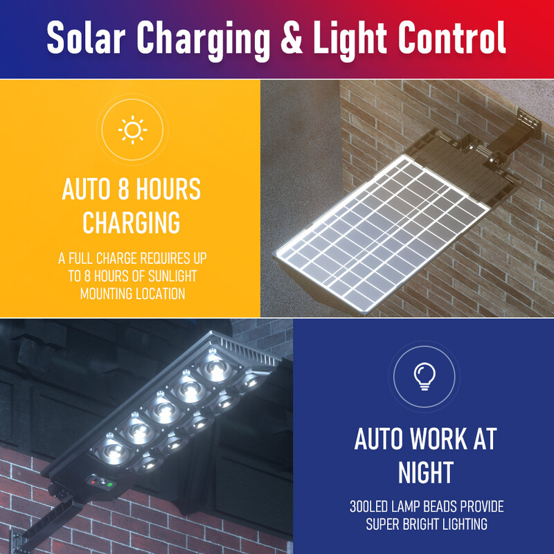 504 LED super svijetla vanjska solarna svjetiljka vodootporna ultra široka rasvjeta ulična svjetiljka s ljudskim indukcijskim senzorom pokreta zidna svjetla