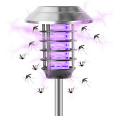 8 LED ηλιακά φώτα εξωτερικού χώρου, Λάμπα κουνουπιών εξολόθρευσης εντόμων, 3 ΣΕ 1 Φωτισμός ασφαλείας και αδιάβροχο για αυλή, αίθριο, κήπο, τοπίο