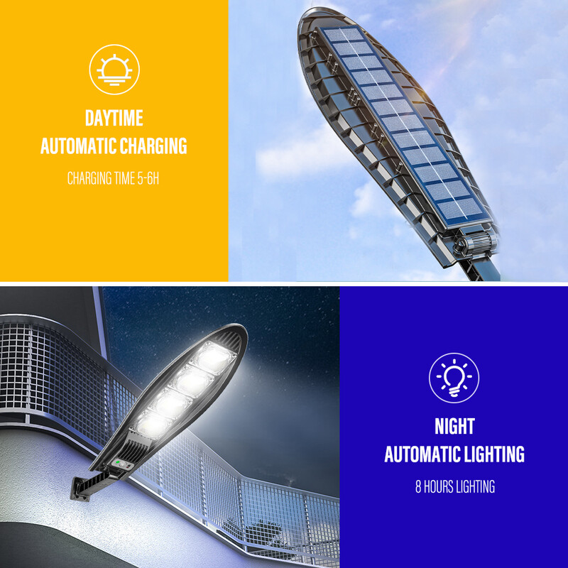 LED solarna svjetla Vanjska vrtna ulična svjetiljka sa senzorom pokreta i daljinskim upravljačem Vodootporna zidna svjetiljka za garažni reflektor