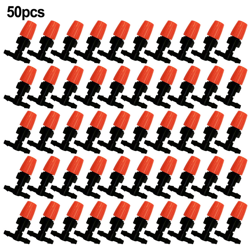 20/50 kom Mlaznice raspršivača za zamagljivanje 4/7 T-zglobovi Podesiva mlaznica za raspršivanje s jednom glavom Oprema za navodnjavanje kap po kap