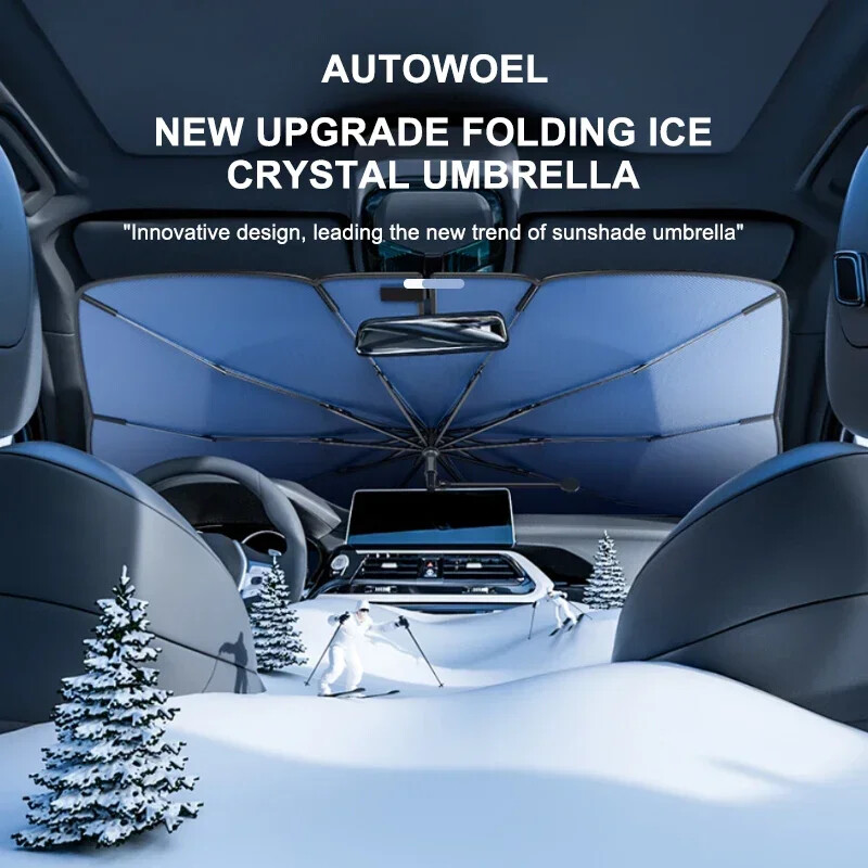 KMIND Automobilinis skėtis nuo saulės Skėtis Automobilinis skėtis nuo saulės UV apsauga Skėtis nuo saulės Vasarinis auto priekinio stiklo apsauga automobilio priedams