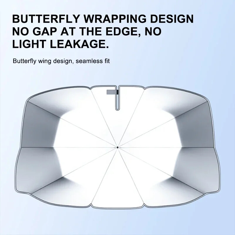 KMIND Automobilinis skėtis nuo saulės Skėtis Automobilinis skėtis nuo saulės UV apsauga Skėtis nuo saulės Vasarinis auto priekinio stiklo apsauga automobilio priedams