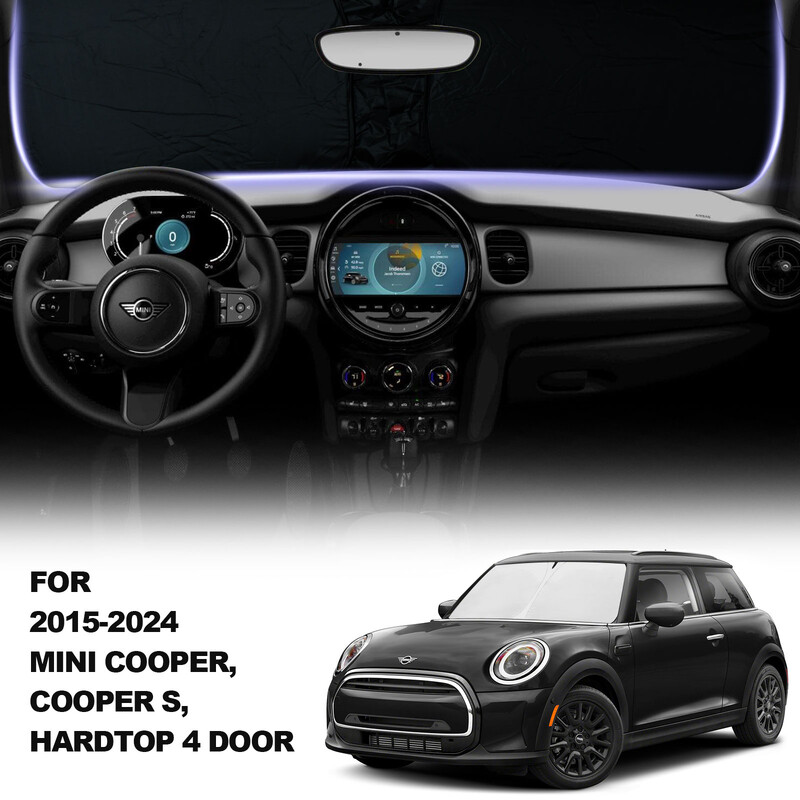 Automobilio skydelis Apsaugos nuo saulės langas Skėtis nuo saulės Blocks Parasol Coche UV spindulių vairuotojo apsauga, skirta Mini Cooper S Hardtop 4 Door 2015-2024