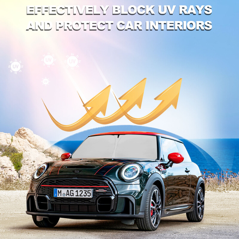 Automobilio skydelis Apsaugos nuo saulės langas Skėtis nuo saulės Blocks Parasol Coche UV spindulių vairuotojo apsauga, skirta Mini Cooper S Hardtop 4 Door 2015-2024