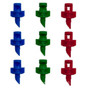 100PCS 90/180/360 Degree Simple Refraction Sprinkler Σύνδεση με σπείρωμα Πλαστικό ψεκαστήρα Ακροφύσιο ομίχλης άρδευσης κήπου
