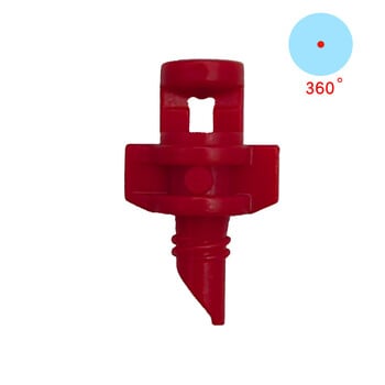 100PCS 90/180/360 Degree Simple Refraction Sprinkler Σύνδεση με σπείρωμα Πλαστικό ψεκαστήρα Ακροφύσιο ομίχλης άρδευσης κήπου