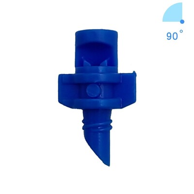 100PCS 90/180/360 Degree Simple Refraction Sprinkler Σύνδεση με σπείρωμα Πλαστικό ψεκαστήρα Ακροφύσιο ομίχλης άρδευσης κήπου