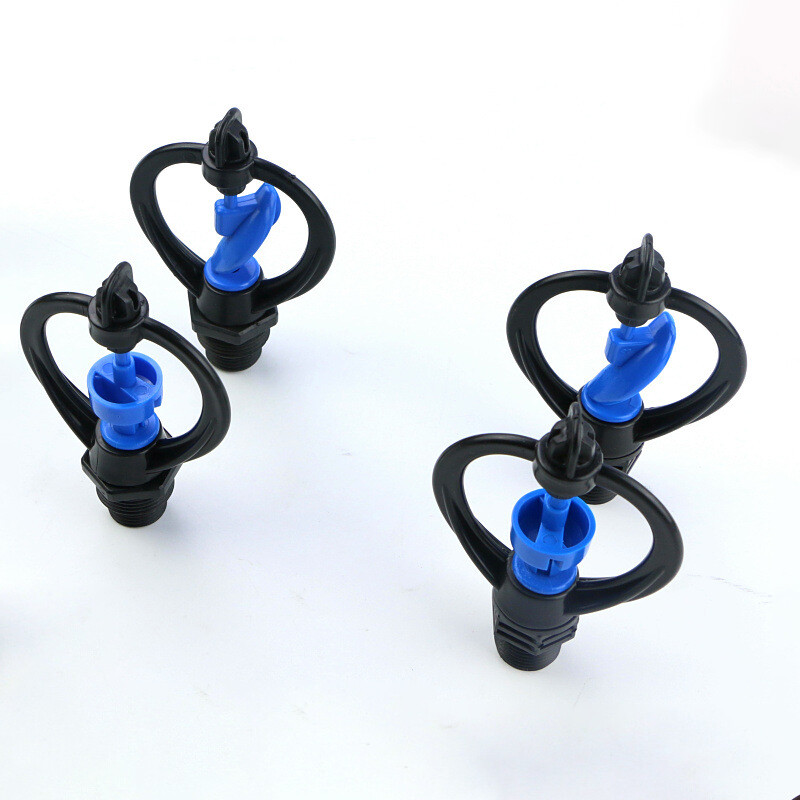 1PC 360 stupnjeva automatski rotirajući navodnjavanje za navodnjavanje vrtnog travnjaka rotirajući raspršivač 1/2" 3/4" muška mlaznica za raspršivanje