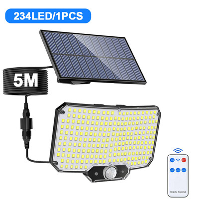Solarna svjetla Vanjski vodootporan 106/234LED solarni senzor kretanja Reflektor 3 načina osvjetljenja Solarna sigurnosna svjetiljka Garažna ograda