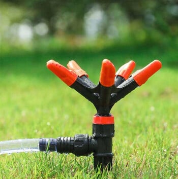 Garden Sprinkler Αυτόματη περιστροφή 360 μοιρών εκτοξευτήρα γκαζόν για κάλυψη μεγάλων επιφανειών - Ρυθμιζόμενο βαρύ σύστημα ποτίσματος κήπου