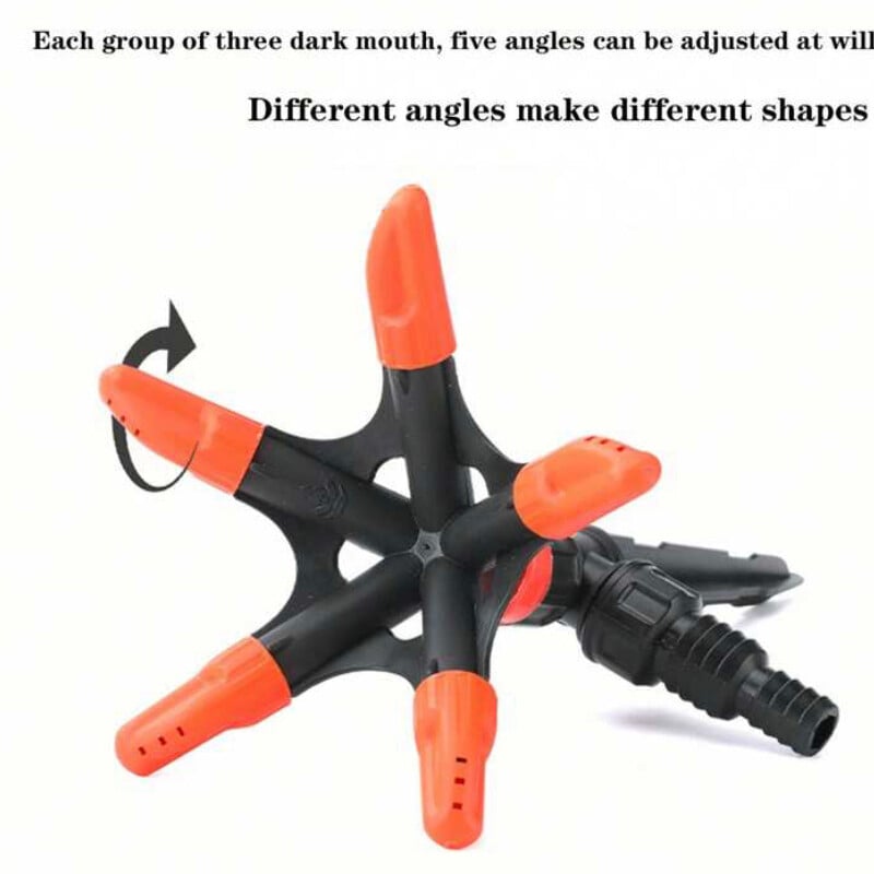 Dārza smidzinātājs Automātisks 360 grādu rotācijas zāliena smidzinātājs lielai platībai — regulējama svērta dārza laistīšanas sistēma