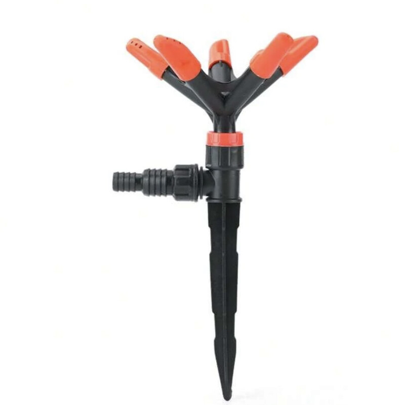 Dārza smidzinātājs Automātisks 360 grādu rotācijas zāliena smidzinātājs lielai platībai — regulējama svērta dārza laistīšanas sistēma