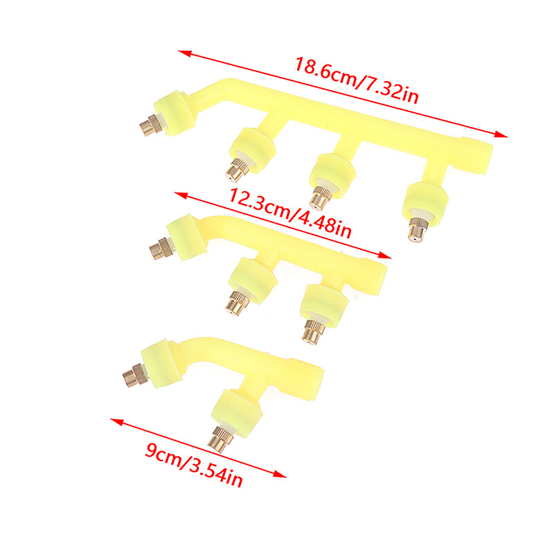 Többfunkciós mezőgazdasági porlasztó permetező fúvóka 2/3/4 fúvóka kerti gyep öntöző permetező peszticid permetező szórófejek