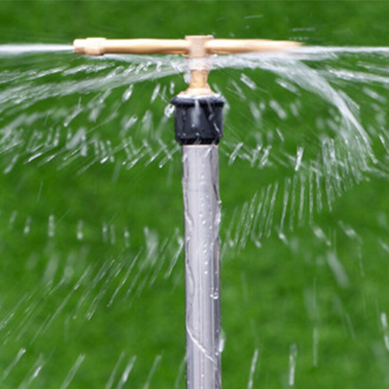 2/3/4 karú, füves erdőlocsoló sárgaréz fűlocsoló permetező nagy terület lefedettsége 360°-os forgatás a füves kert öntözéséhez