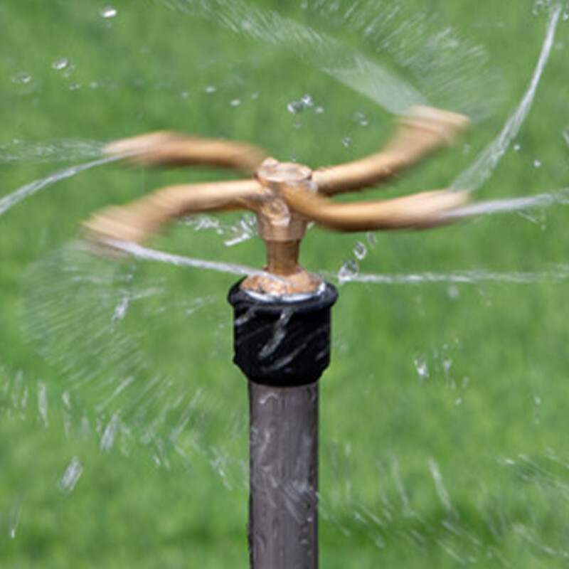 2/3/4 karú, füves erdőlocsoló sárgaréz fűlocsoló permetező nagy terület lefedettsége 360°-os forgatás a füves kert öntözéséhez