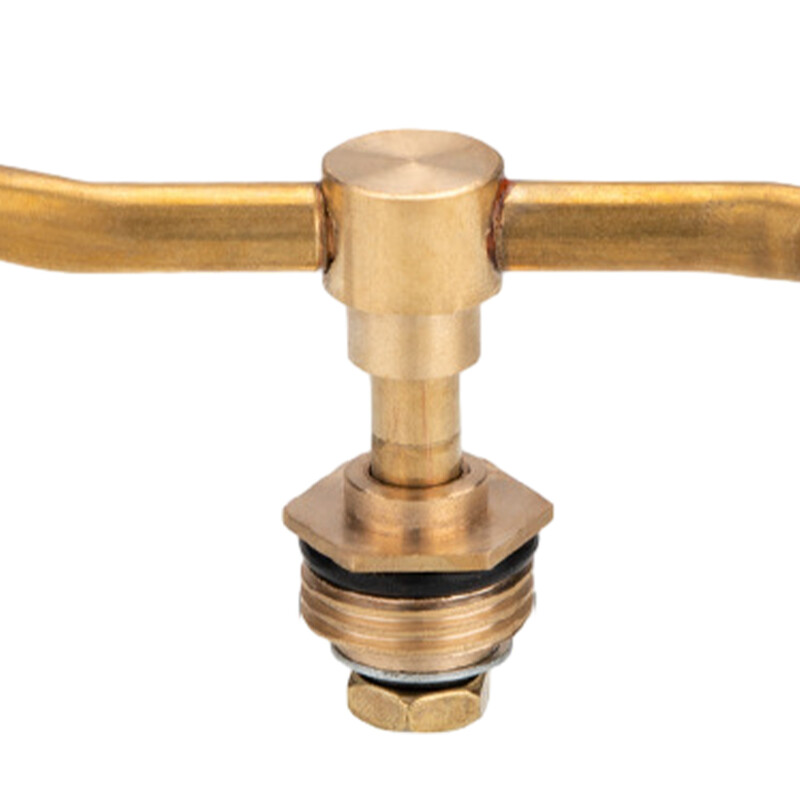 2/3/4 karú, füves erdőlocsoló sárgaréz fűlocsoló permetező nagy terület lefedettsége 360°-os forgatás a füves kert öntözéséhez