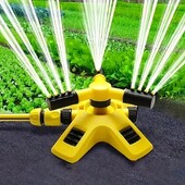 Frissítés automatikus fűlocsoló 360 fokban forgatható pázsit öntözőrendszer 2 üzemmódú vízlocsoló 4 fúvókás kerti kellékek