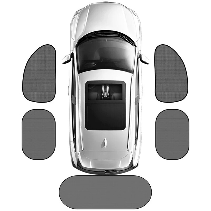 1-5Gb Universālie automašīnu saulessargi, salokāmi auto sānu logi, aizmugurējais vējstikls, sietveida saulessargs, automašīnas vējstikla piederumi, ārpuse