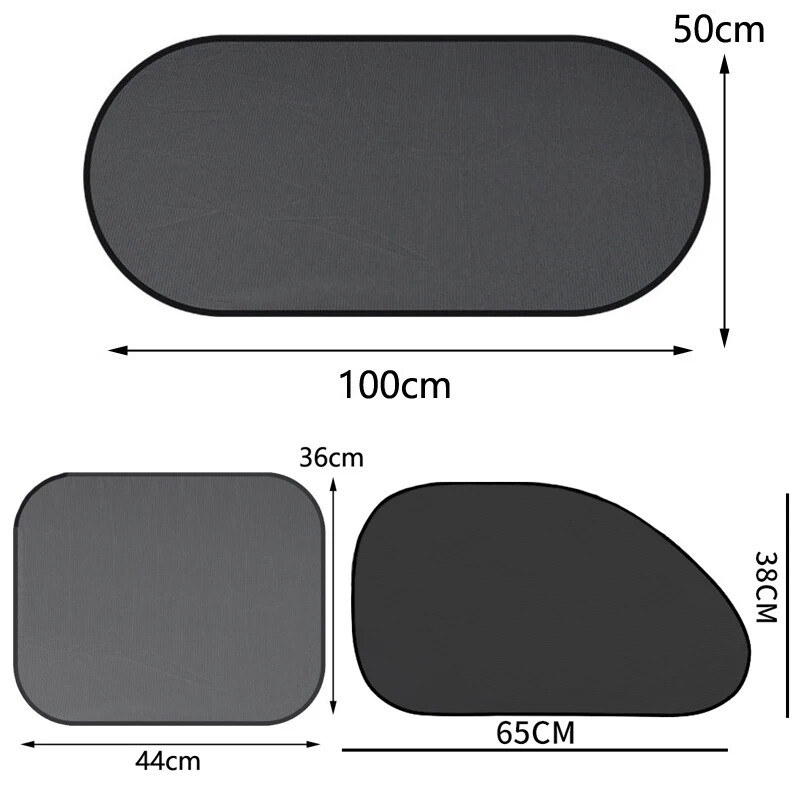 1-5Gb Universālie automašīnu saulessargi, salokāmi auto sānu logi, aizmugurējais vējstikls, sietveida saulessargs, automašīnas vējstikla piederumi, ārpuse