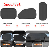 5 komada navlaka za suncobran za automobil Poklopac Univerzalni bočni prozor Sklopivi vizir Reflektor vjetrobransko staklo Automatski prozor Zaštitnik za suncobran