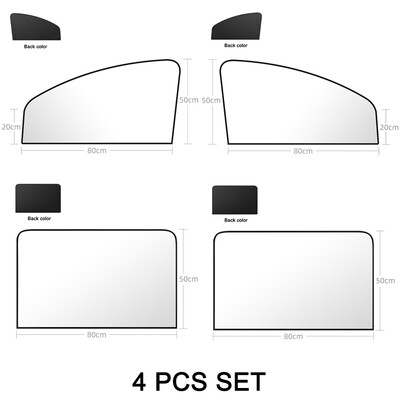 Magnetna zavjesa za zaštitu od sunca na bočnom prozoru automobila Zavjese za zaštitu od sunca Dvostrane zaštitne navlake za automobilske prozore Dodaci