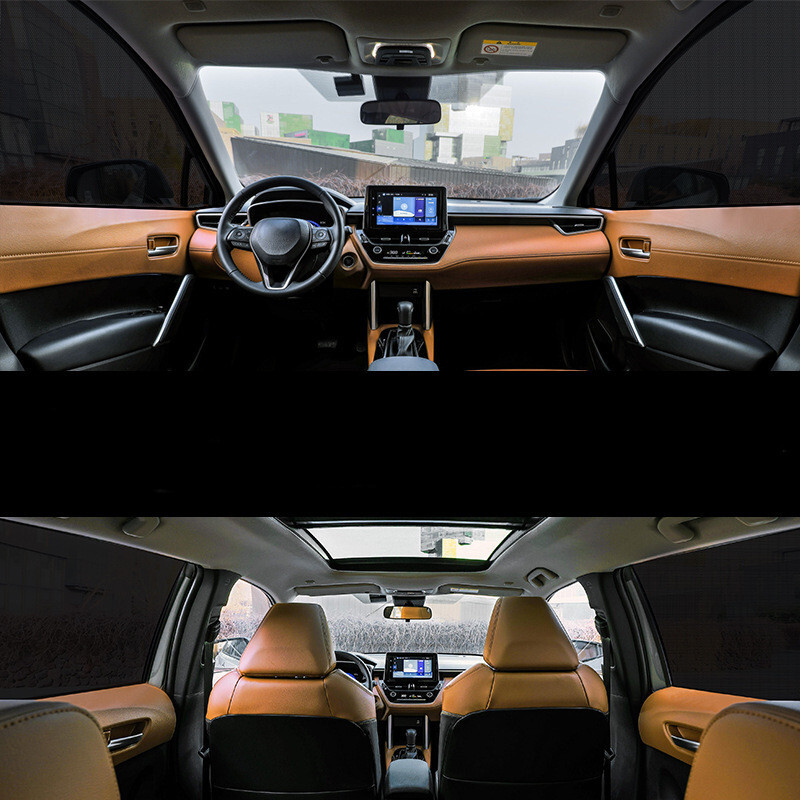 Universālie automobiļu stila aksesuāri Saules sānu loga abažūrs Aizkars Aizmugurējais logs Pārsegs UV aizsardzība Saulessargs Visor Shield